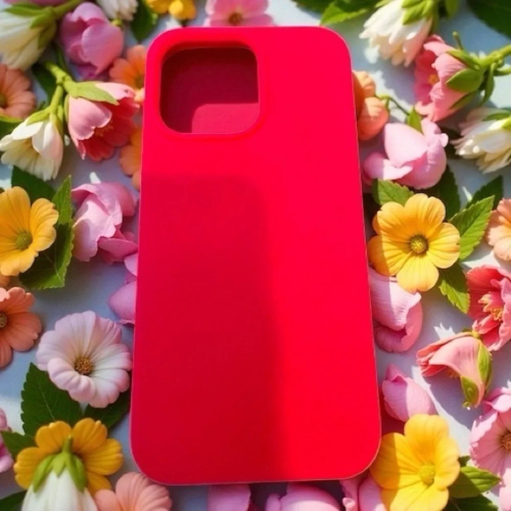 💖 iPhone 16 Pro Max Hot Pink Silicone Case + Matte Glass Screen Protector